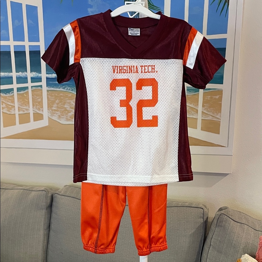 Pro Edge Virginia Tech Hokies Kids Jersey Set